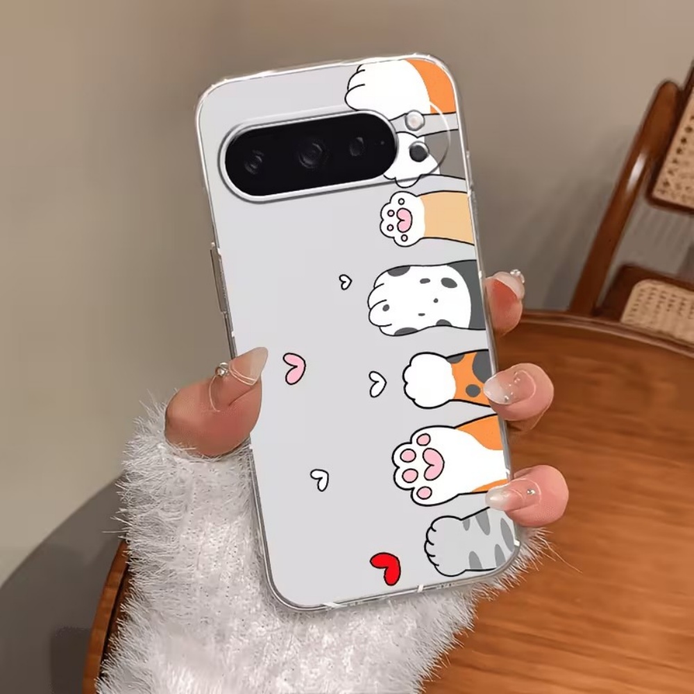 Cat Claw Bark - Cartoon Cat Paw Print Crystal Clear