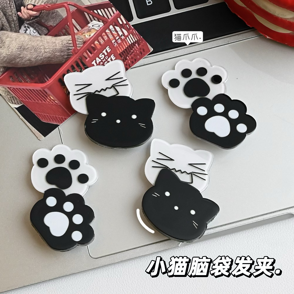 Cat Claw Bark - Kawaii Y2K Cat Hair Pins Black
