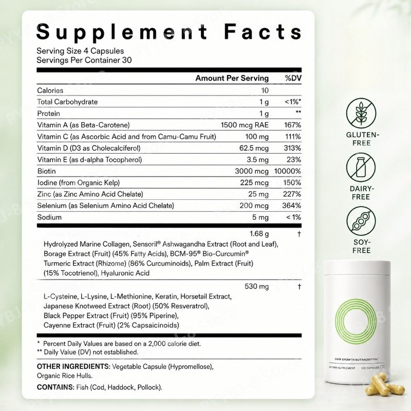120 Count Women Hair Wellness  - Herbal Wellness Blend review and price