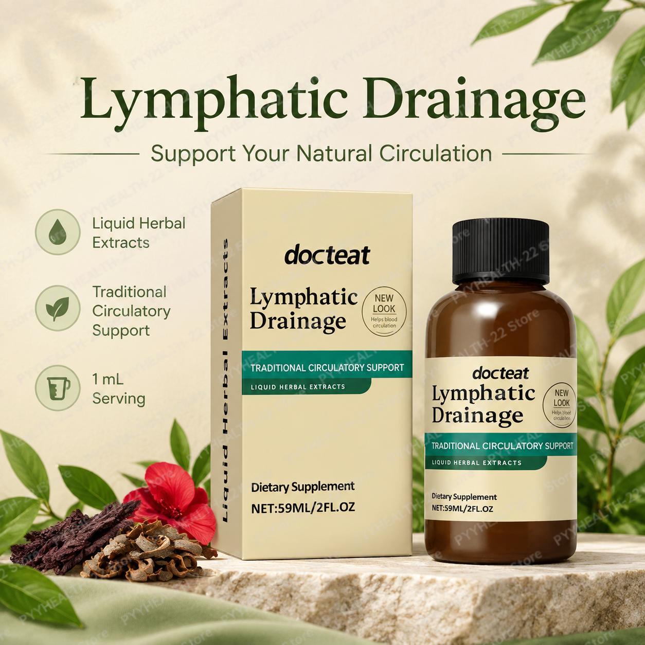 Lymphatic Drainage Liquid Trad - Herbal Wellness Blend review and price