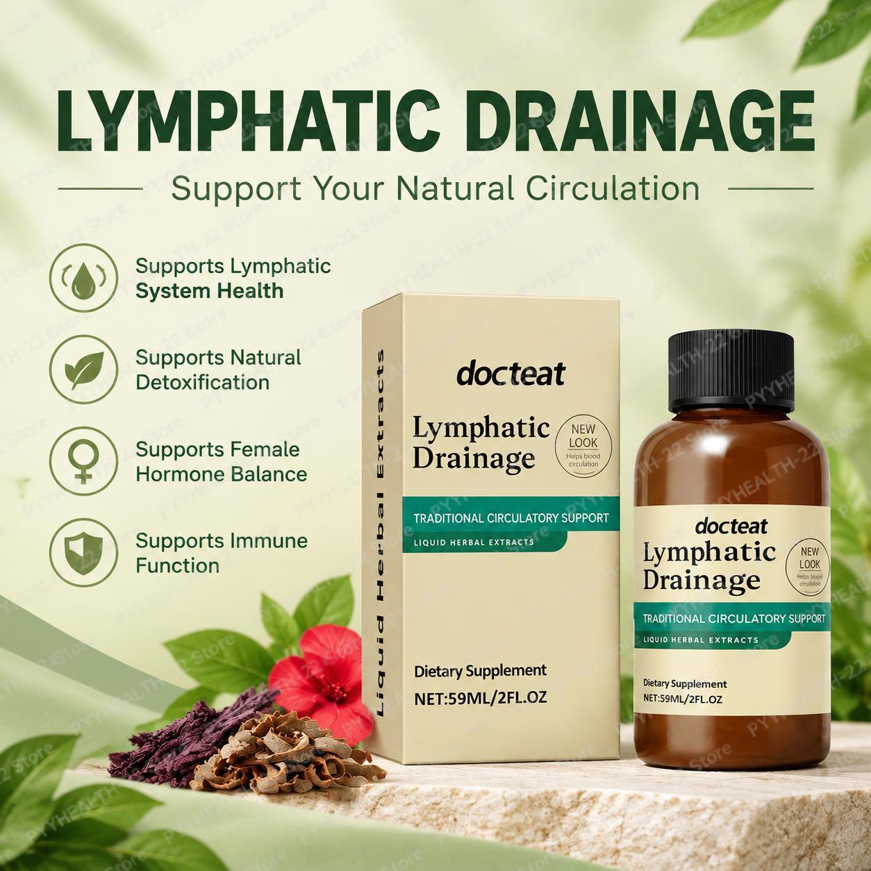 Lymphatic Drainage Liquid Trad - Herbal Wellness Blend review and price