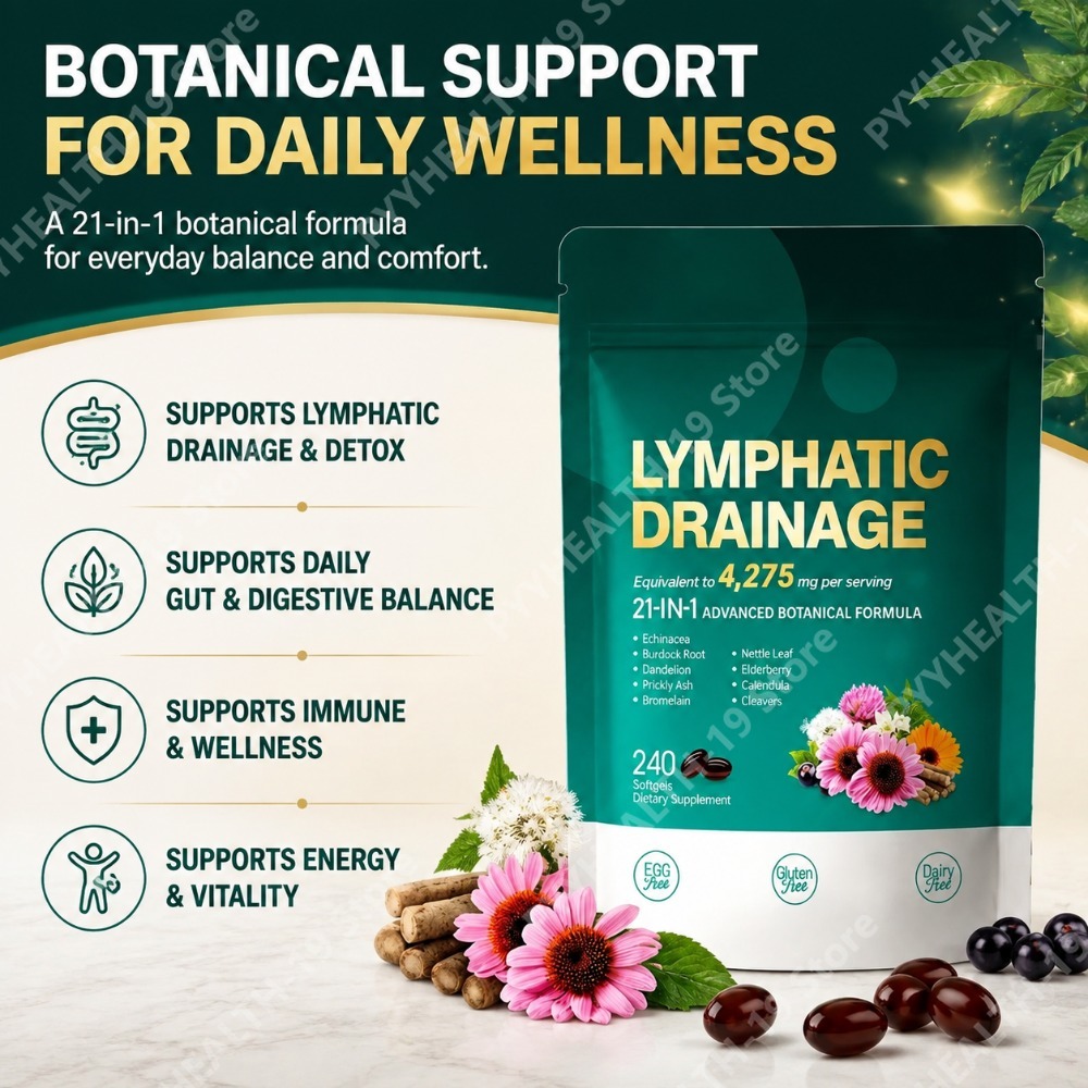 Lymphatic Drainage Capsules He - Herbal Wellness Blend review and price