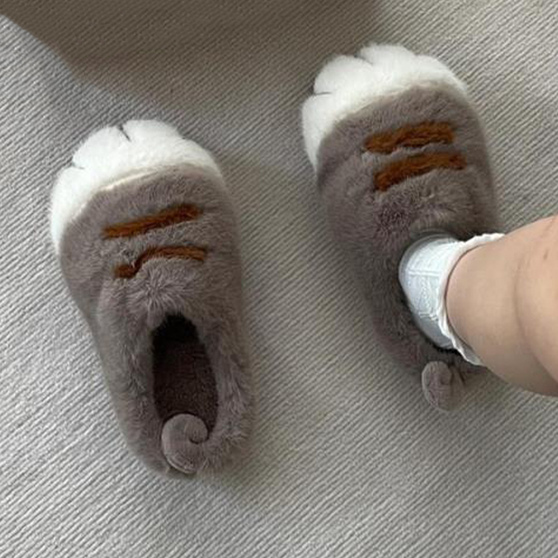 Fun Fluffy Cats Feet Slippers  - Cat Claw Bark review and price