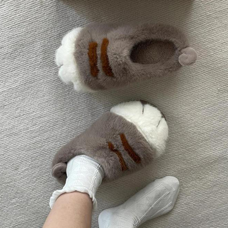 Fun Fluffy Cats Feet Slippers  - Cat Claw Bark review and price