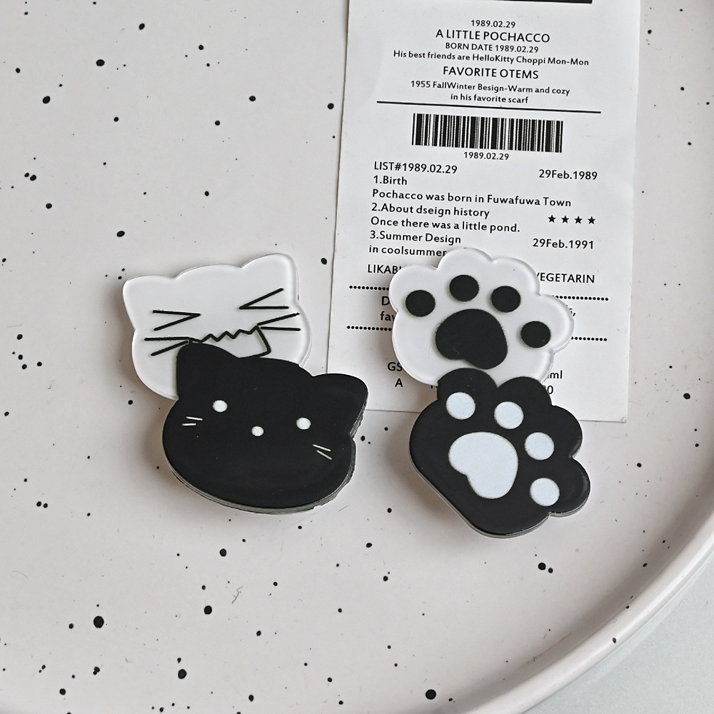 Kawaii Y2K Cat Hair Pins Black - Cat Claw Bark review and price